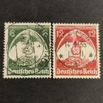 Duitse Rijk 1935 Neurenberg Rally Neurenberg 586/87 , Enlèvement ou Envoi, Empire allemand, Affranchi