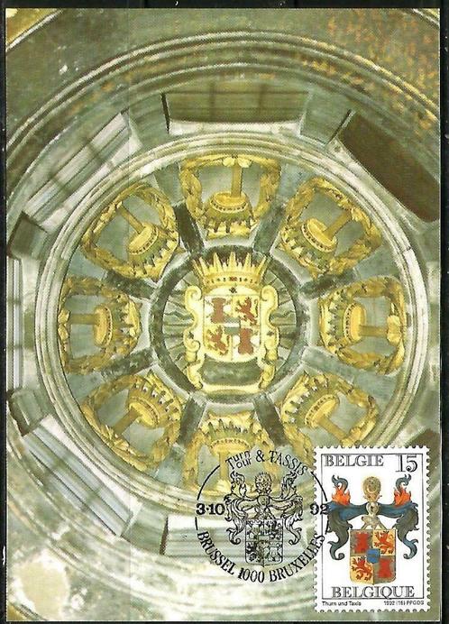 België 1992 Maxikaart OBP MK 2483, Postzegels en Munten, Postzegels | Europa | België, Postfris, 1e dag stempel, Overig, Met stempel