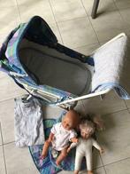 Poppenwagen retro , 2 poppen, matras, deken, slaapzak, Kinderen en Baby's, Gebruikt, Ophalen