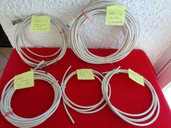 Divers câbles TV Etc..., Audio, Tv en Foto, Audiokabels en Televisiekabels, Gebruikt, Overige kabels, Ophalen of Verzenden