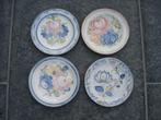 4 Vintage borden, Antiek en Kunst, Curiosa en Brocante, Ophalen of Verzenden