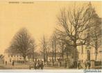 heruitgave postkaart ninove- meerbeke, kerk en omgeving., Verzamelen, Ophalen of Verzenden