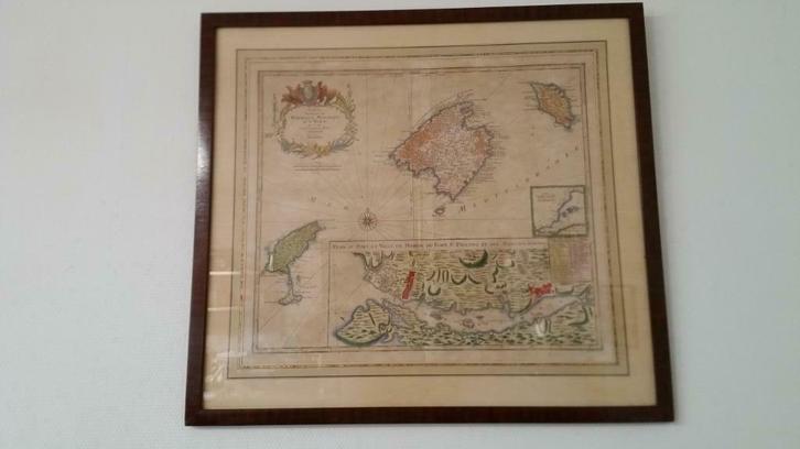 Antieke atlaskaart MAIORCA, MENORCA, YVICE 18de eeuw Lotter, Antiek en Kunst, Kunst | Etsen en Gravures, Ophalen