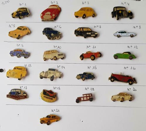 Différents pins repésentant des anciennes voitures, Collections, Broches, Pins & Badges, Neuf, Insigne ou Pin's, Marque, Enlèvement ou Envoi