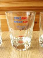 3 superbes verres Cinzano americano, Verzamelen, Glas en Drinkglazen, Overige typen, Ophalen of Verzenden, Zo goed als nieuw