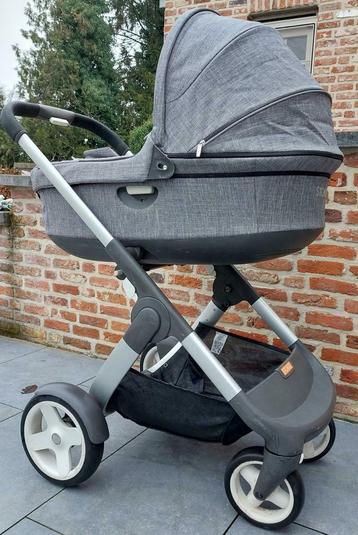 Poussette Crusi Stokke - set complet de 3 pieces, Enlèvement, Comme neuf, Poussette