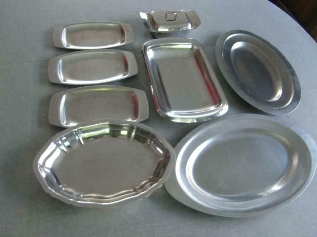 INOX SCHALEN  BOTERVLOOTJE RETRO, Maison & Meubles, Accessoires pour la Maison | Plataux & Paniers, Utilisé, Balance, Ovale, Autres matériaux