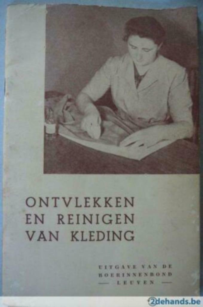 Ontvlekken en reinigen van kleding uitgave van de boerinnenb, Boeken, Overige Boeken, Gelezen, Verzenden