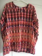 Kleurrijke blouse vintage dressing large, Comme neuf, Vintage, Taille 42/44 (L), Rouge
