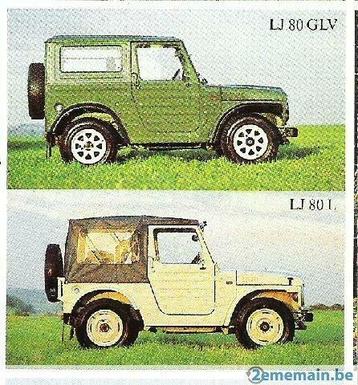 Toutes pièces d occasion  pour Suzuki lj80 de 1979 a 1981 disponible aux enchères