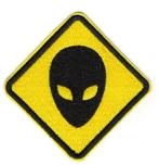 Patch Alien - 70 x 70 mm, Ophalen of Verzenden, Nieuw zonder kaartje, Overige typen