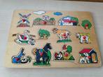 Te koop: houten puzzel thema boerderij, Ophalen of Verzenden, Gebruikt
