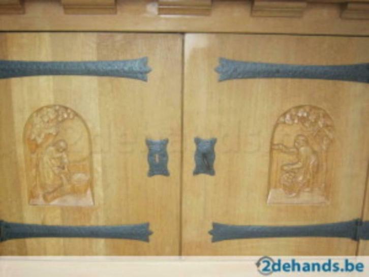 Mooi uitgesneden boerenkast, Huis en Inrichting, Kasten | Wandmeubels, Gebruikt, Ophalen