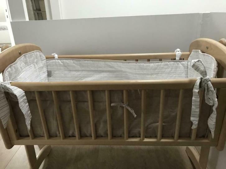 wieg/bedje Troll met matras en omranding, Kinderen en Baby's, Kinderkamer | Bedden, Zo goed als nieuw, Matras, Ophalen