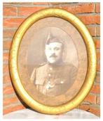 §cadre oval en stuck doré photo militaire calot, Enlèvement