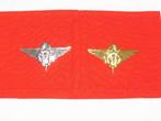 Paire insignes béret 210Log Para (doré et argente) - ABL, Verzamelen, Ophalen of Verzenden, Landmacht, Lintje, Medaille of Wings