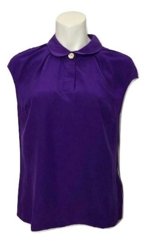 Ted Baker 100% zijde blouse  -  3  -  Nieuw, Kleding | Dames, Blouses en Tunieken, Nieuw, Maat 38/40 (M), Paars, Verzenden