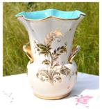 vase deruta blanc or int bleu, Antiek en Kunst, Antiek | Vazen, Ophalen of Verzenden