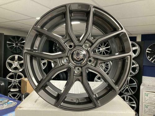 NIEUWE 16 inch 5x114.3 glans antraciete alu sportwielenset, Autos : Pièces & Accessoires, Autres pièces automobiles, Citroën, Daihatsu