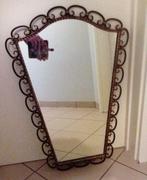 Spiegel met smeedijzer!, Overige vormen, Minder dan 100 cm, Minder dan 50 cm, Zo goed als nieuw