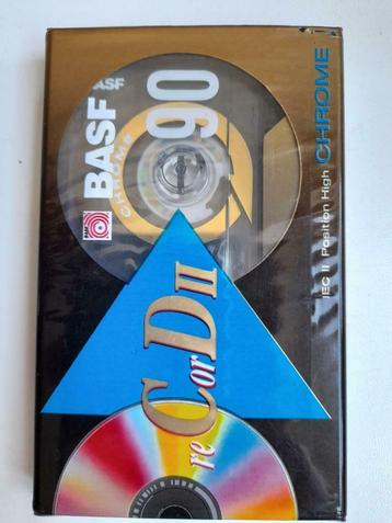 Cassette BASF Chrome 90min, Enlèvement ou Envoi, 1 cassette audio, Vierge