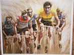 Poster Eddy Merckx door Claude Le Boul 1986, Verzamelen, Posters, Rechthoekig Liggend, Sport, Ophalen of Verzenden, A1 t/m A3