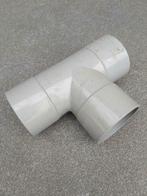 T-stuk 87 grijs 75/75mm 3 x mof, Doe-het-zelf en Bouw, Ophalen, PVC