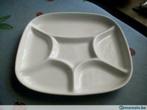 6 assiettes blanches à fondue ou autre, Ophalen, Gebruikt, Keramiek