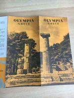 dépliant touristique "Olympe - Grèce" cartonné    vintage  5, Comme neuf, Carte géographique, Europe autre, Enlèvement ou Envoi