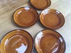 Vintage: set van 5 Saint Clément dessertborden, Ophalen of Verzenden