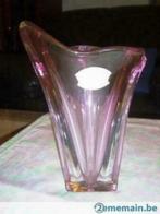 vase cristal val st lambert mauve - griffé VSL, Enlèvement