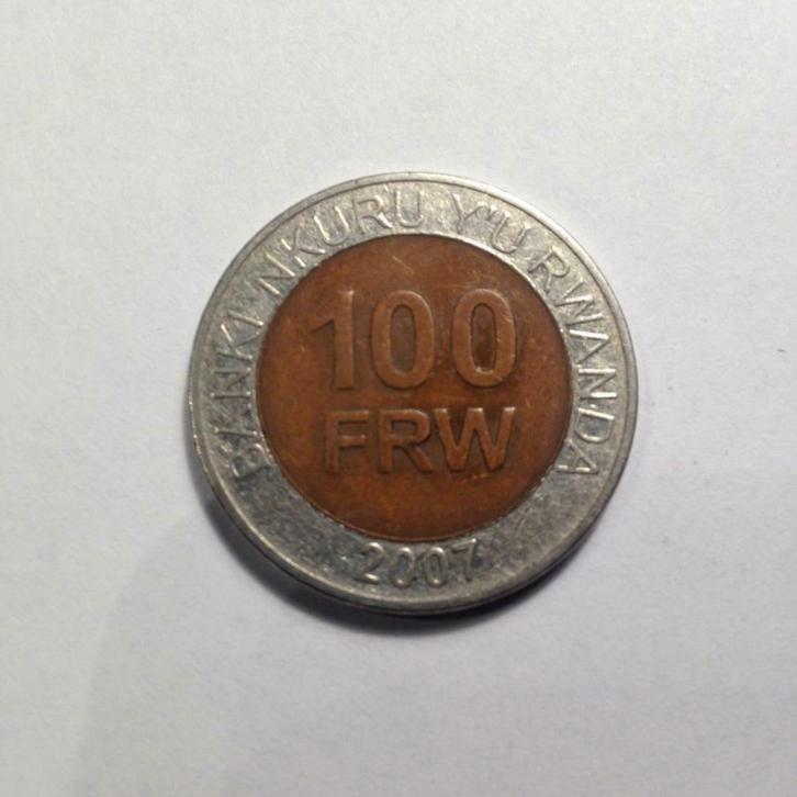 Rwanda 100 francs 2007 - KM 32, Postzegels en Munten, Munten | Afrika, Losse munt, Overige landen, Ophalen of Verzenden