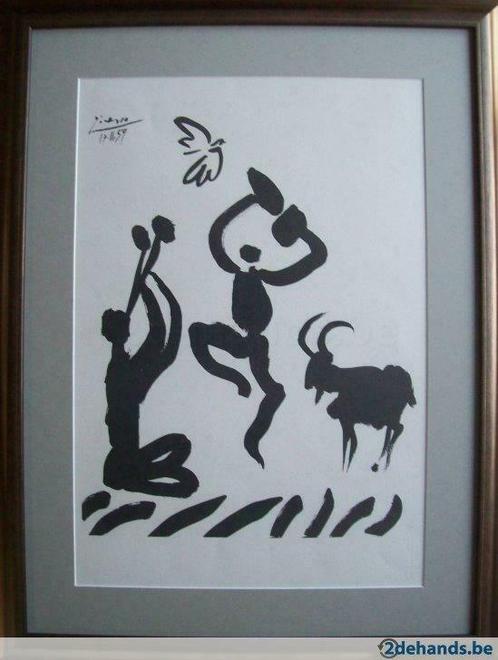 Danseur de chèvre - Pablo Picasso, Antiquités & Art, Art | Lithographies & Sérigraphies, Enlèvement