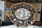 plat faience ovale  bequet au galant poignée dorée, Enlèvement ou Envoi