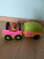 Auto met caravan Fischer Price Little People, Kinderen en Baby's, Speelgoed |Speelgoedvoertuigen, Gebruikt, Ophalen of Verzenden