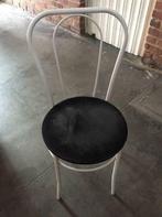 Vintage stoel jaren ‘80, Huis en Inrichting, Stoelen, Gebruikt, Metaal, Wit, Ophalen