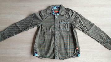 Mooi retro hemdje Limon maat 116, Kinderen en Baby's, Ophalen of Verzenden, Zo goed als nieuw, Jongen, Overhemd of Blouse