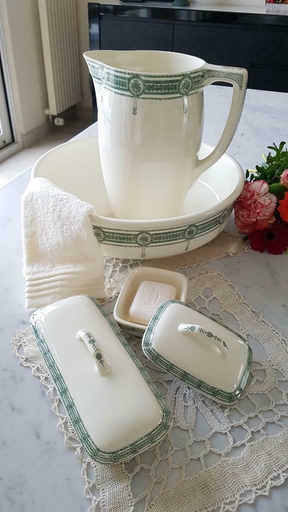 BOCH Flandria - Lampetstel 4-delig, Antiek en Kunst, Curiosa en Brocante, Ophalen