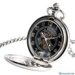 Mechanisch Zakhorloge Zilver Goud - Zakhorloge, Handtassen en Accessoires, Staal, Zakhorloge, Staal, Verzenden
