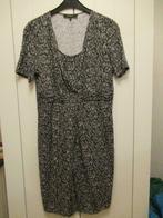 One Touch, grijze middellange jurk met korte mouwen, maat 38, Gedragen, Grijs, One Touch, Maat 38/40 (M)