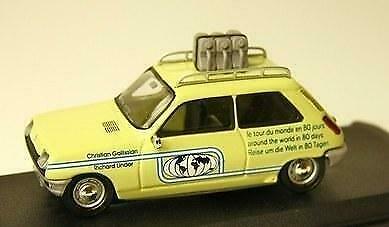 1:43 Eligor Renault 5 R5 Tour du Monde CEC groen, Hobby en Vrije tijd, Modelbouw | Auto's en Voertuigen, Zo goed als nieuw, Auto