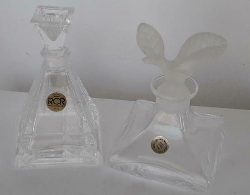 Kristal parfumflacons (2) - RCR Italy, Antiek en Kunst, Antiek | Glaswerk en Kristal, Ophalen of Verzenden