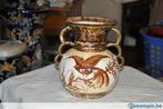 vase en faience oiseau brun origine belge, Antiquités & Art, Antiquités | Céramique & Poterie