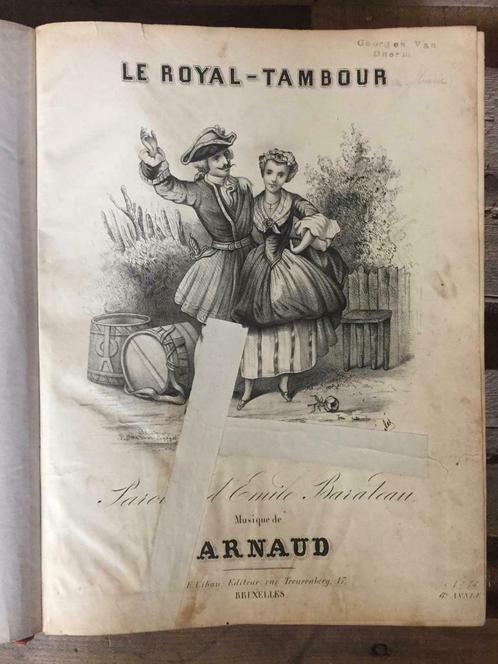 Ancienne collection de musique `` Romances '' dont Le Royal-, Livres, Musique, Utilisé, Genre ou Style, Enlèvement ou Envoi