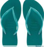Nieuwe Slippers Havaianas turquoise, Kinderen en Baby's, Ophalen of Verzenden, Nieuw, Jongen of Meisje, Overige typen