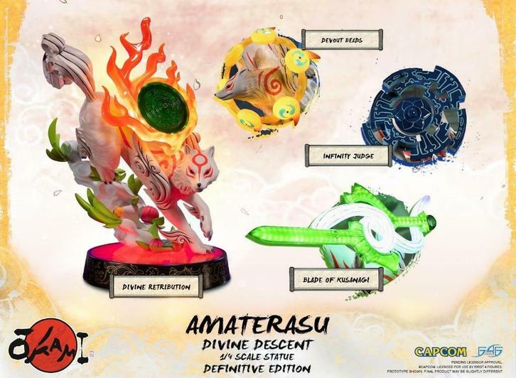 OKAMI - AMATERASU: DIVINE DESCENT (DEFINITIVE EDITION), Verzamelen, Beelden en Beeldjes, Nieuw, Fantasy, Ophalen of Verzenden