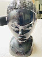 Statue africaine tête en ébène, Antiquités & Art
