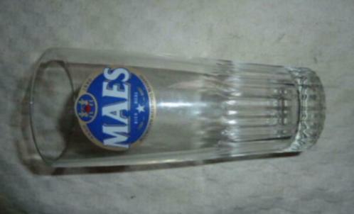 #K bier glas MAES Brouwerij Alken Maes Brasseries Anno 1880, Verzamelen, Glas en Drinkglazen, Nieuw, Bierglas, Ophalen of Verzenden