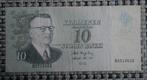 Bankbiljet 10 Markkaa Finland 1963, Ophalen of Verzenden, Overige landen, Los biljet