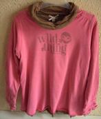 Pull col roulé rose chaud - Eager Beaver - taille 128, Enlèvement ou Envoi, Eager Beaver, Pull ou Veste, Comme neuf